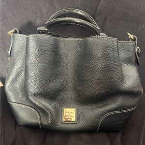 Dooney & Bourke Black Pebbled Leather Shoulder Bag